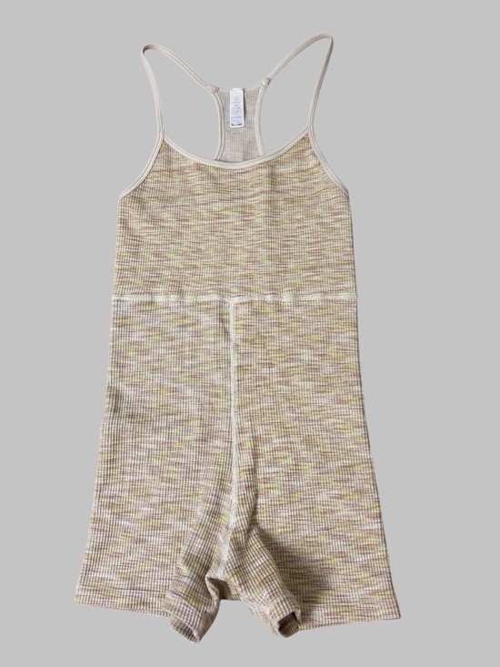 aerie Pants - Aerie Offline Off-Duty Pointelle Racerback Ribbed Romper